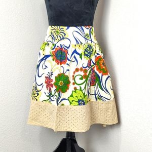 3/$27 Graphic Floral Cotton Skirt